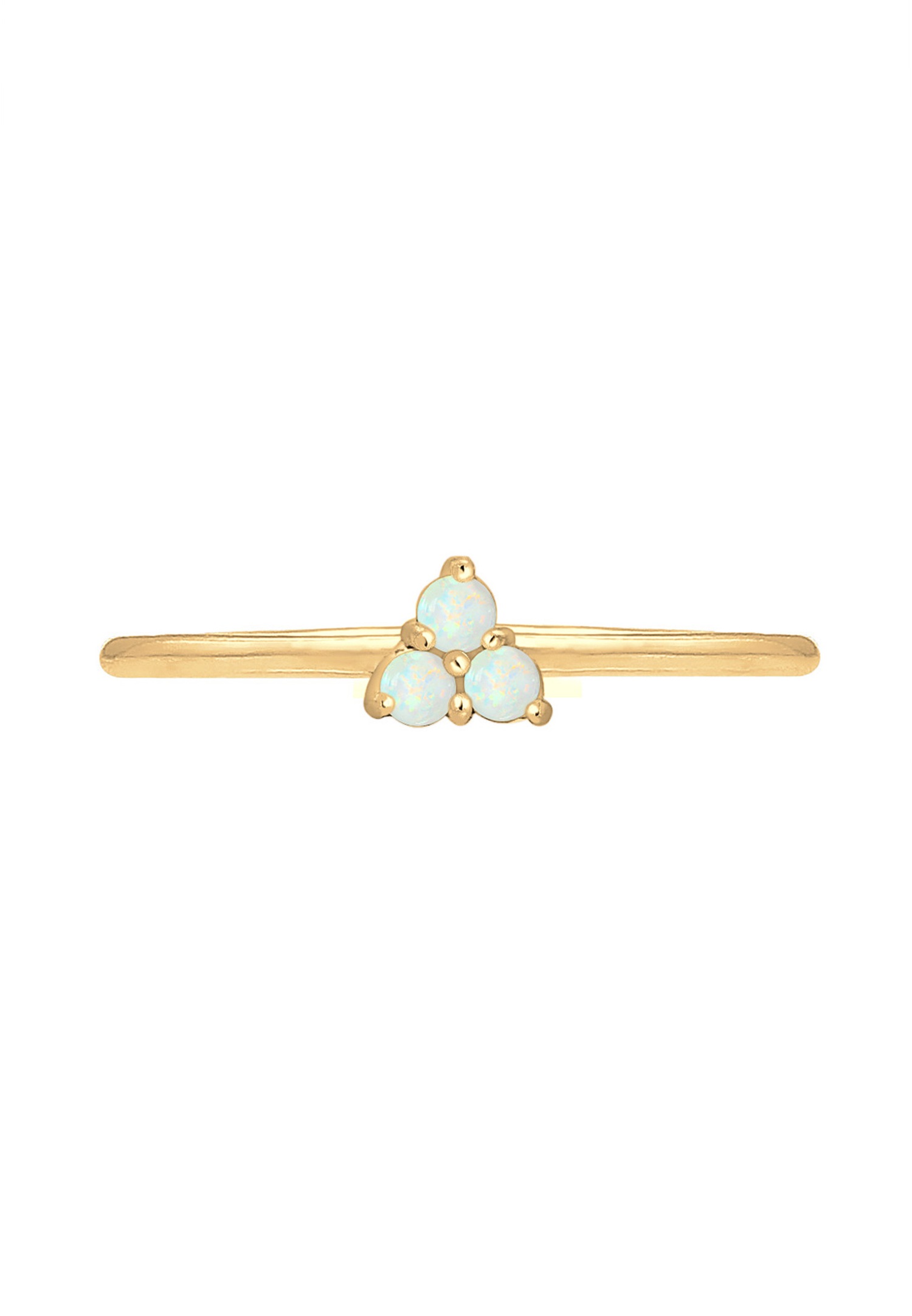 Elli Cercle Géo Tendance Opale 925 Argent