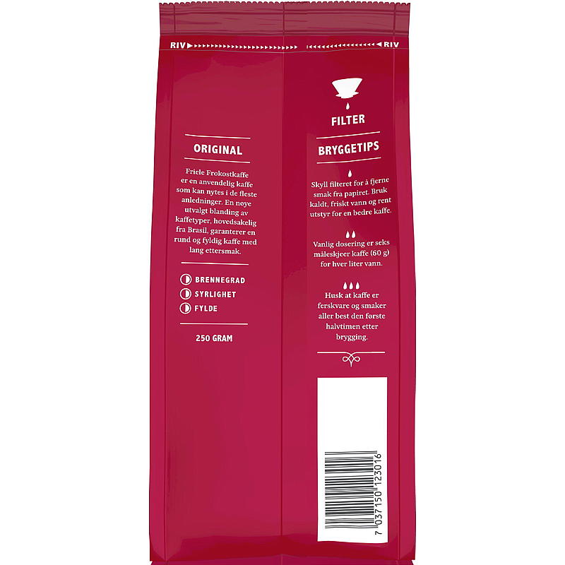 Friele Caffè Friele filtro malto 250 g