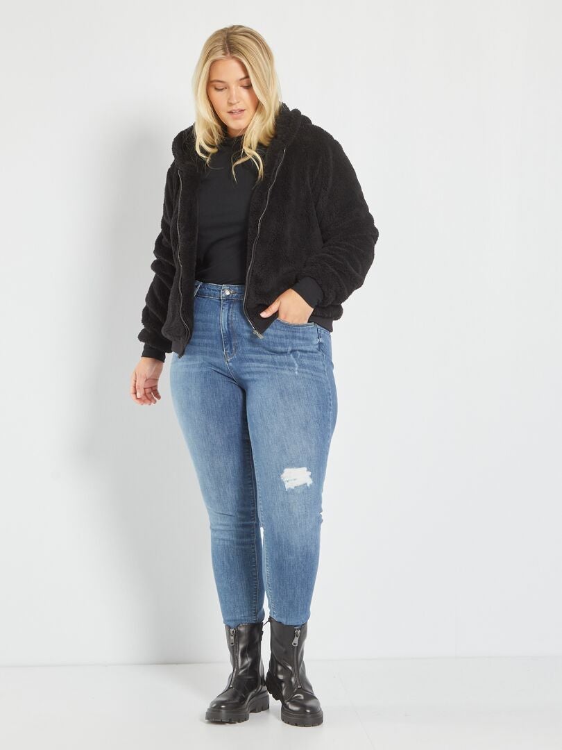 'Only' vest met capuchon - Zwart