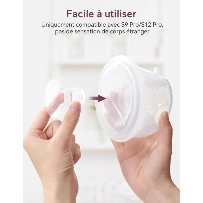 Momcozy 21mm Flange Insert Compatible with Momcozy S9 Pro/S12 Pro Breast Pump, 1 Piece (17mm)