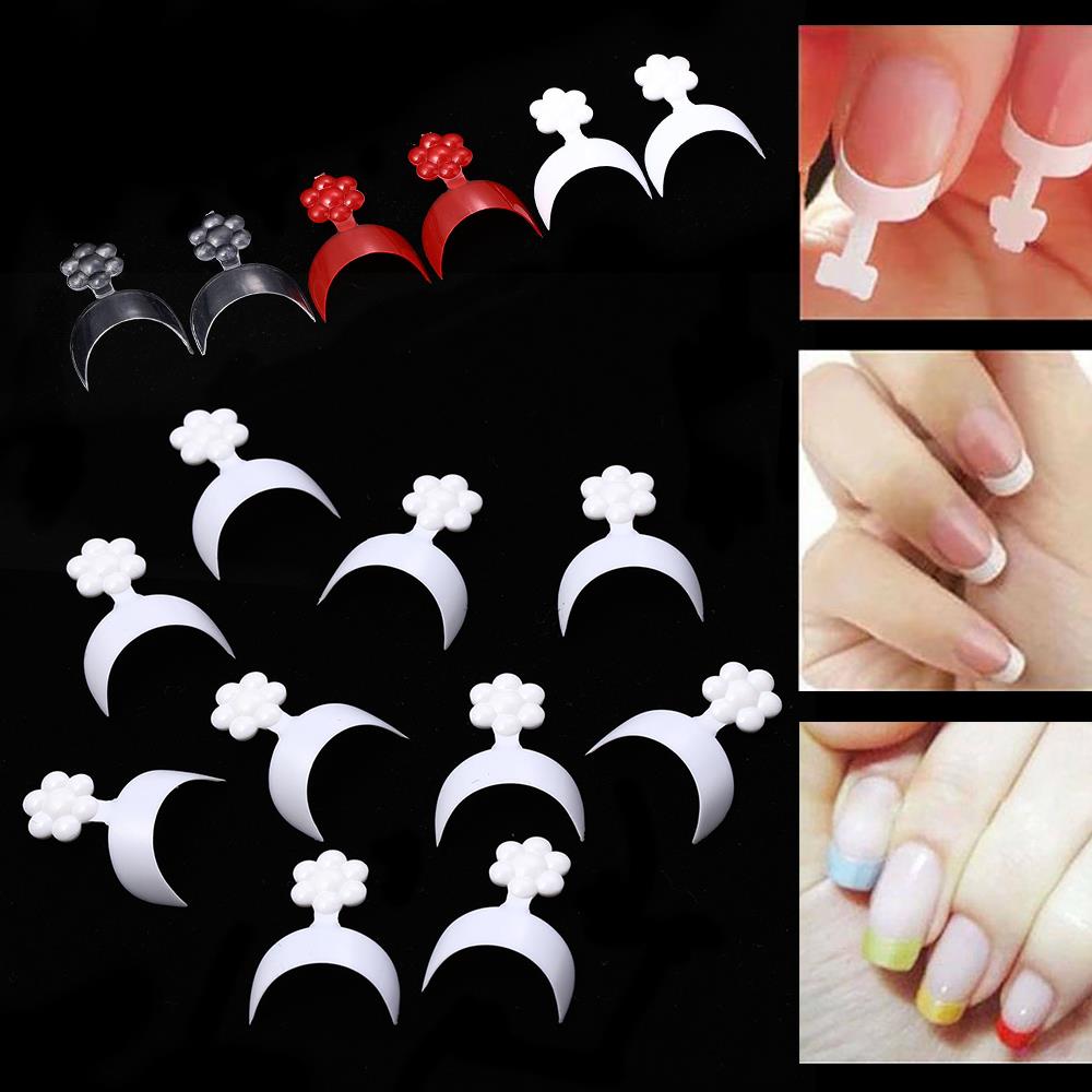 500 capsules d'ongles françaises blanches/rouges/transparentes, faux ongles, patchs pour ongles, beauté, manucure, extensions d'ongles, outils de nail art, 10 tailles
