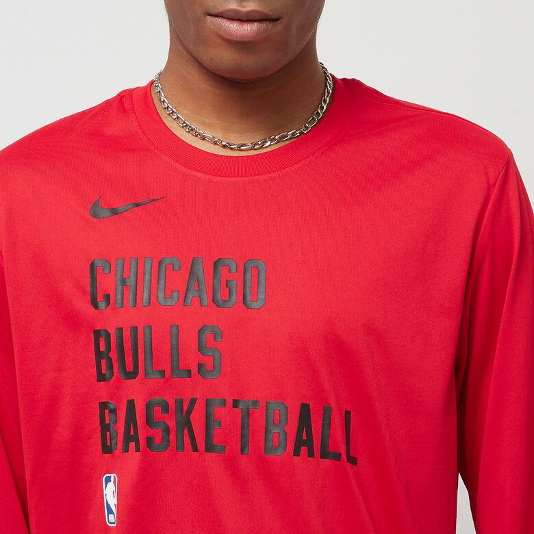 NBA Chicago Bulls Dri-Fit Essential Print Langarmshirt