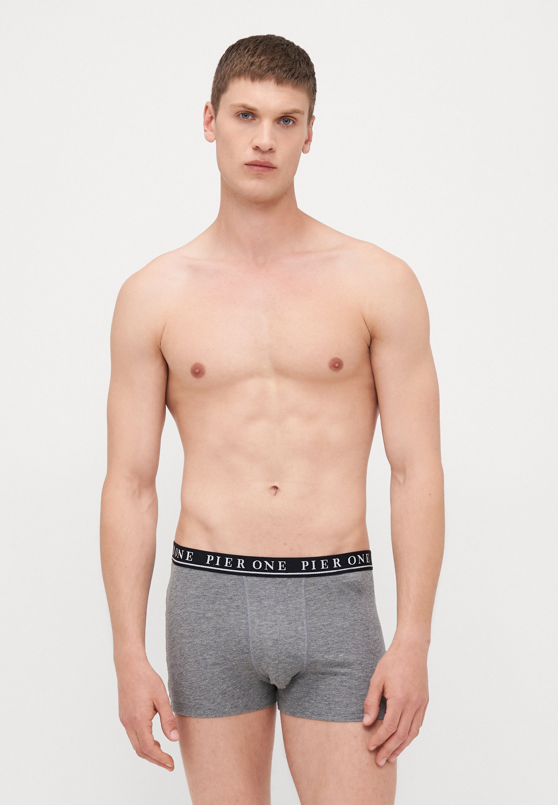 Pier One 12 PACK - Trunks - black/grey melange