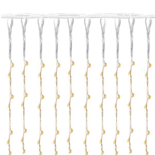 Kurtyna świetlna ciepły biały 300 Led lampki wewnętrzne USB