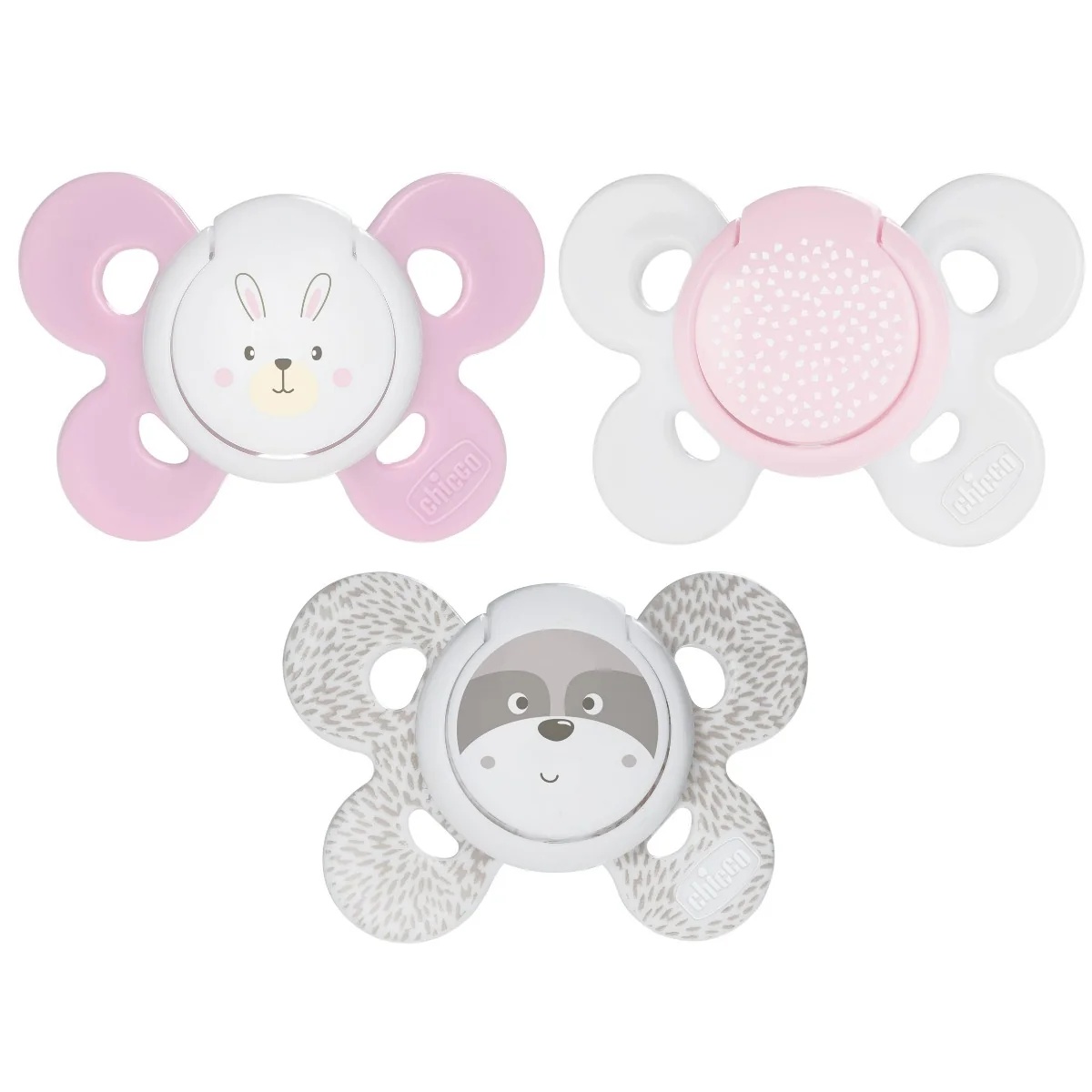 CHICCO Chicco Comfort Girl silikoonist lutt 2 tk 0-6 kuud