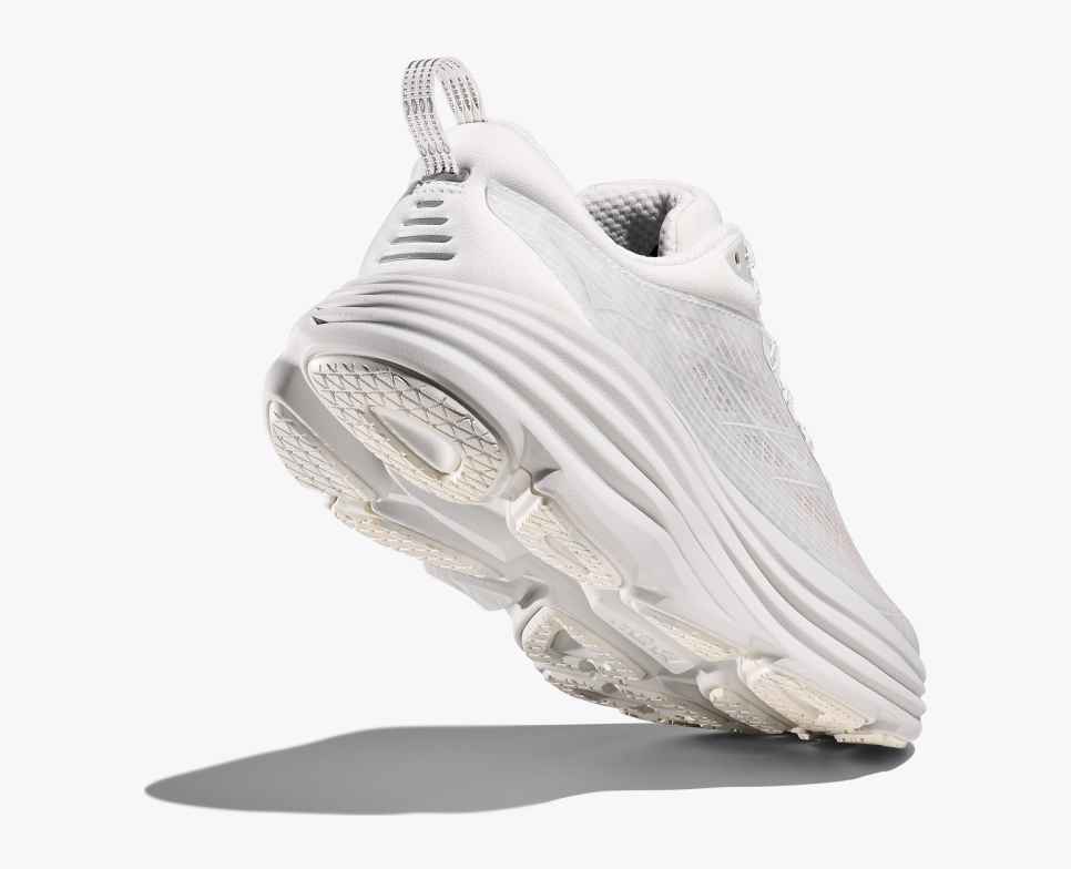 HOKA Stealth/Tech Bondi 8 Caged White / Cosmic Grey