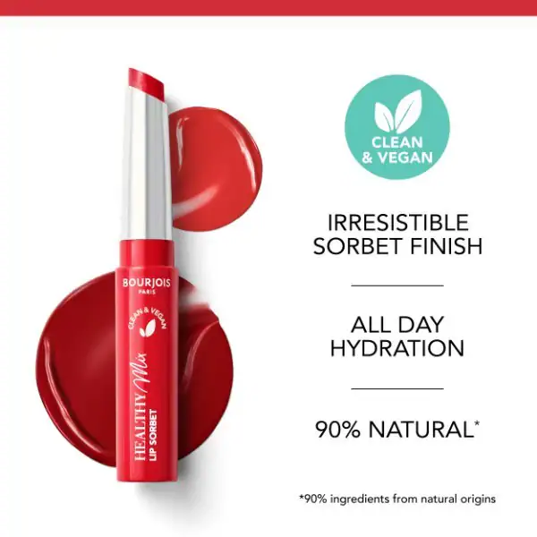 Tónovací balzám na rty Bourjois Healthy Mix Lip Sorbet, odstín 03 Coral'n'Cream