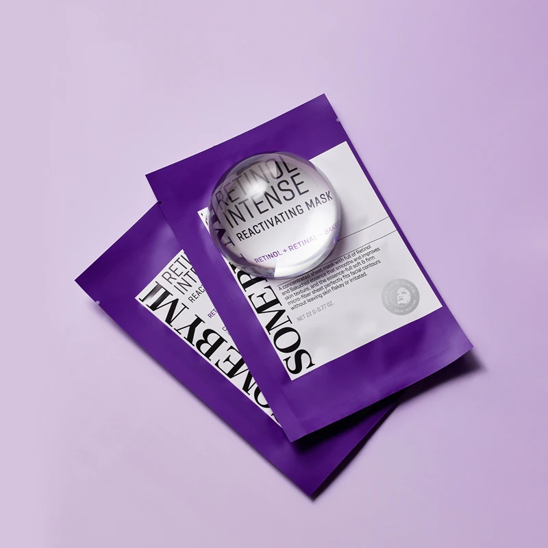 Some By Mi Retinol Intense Reactivating Mask pretgrumbu sejas maska nobriedušai ādai