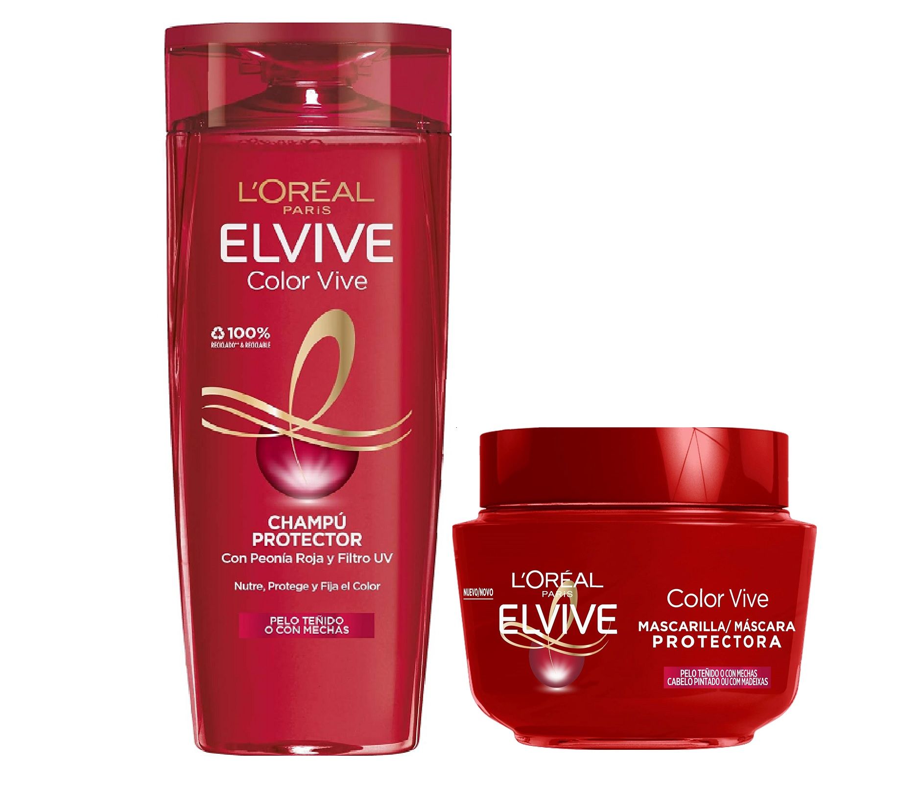 „Elvive Color Vive Pack“ šampūnas ir kaukė Šampūnai
