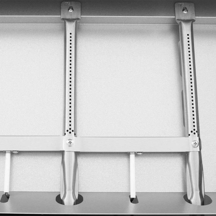 Plancha gaz Alma 3 feux - COOKING BOX BY FAVEX - Plaque acier émaillé - 3 brûleurs 7.2kW - Surface 61 x 34 cm - 8 convives - Noir
