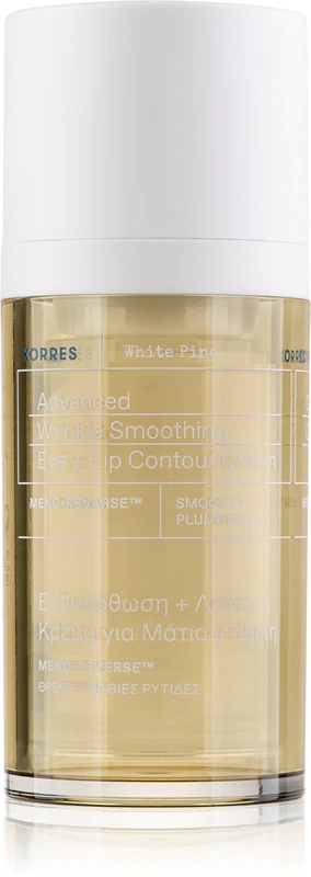 Korres White Pine Meno-Reverse™ atjaunojošs acu un lūpu kontūru krēms nobriedušai ādai