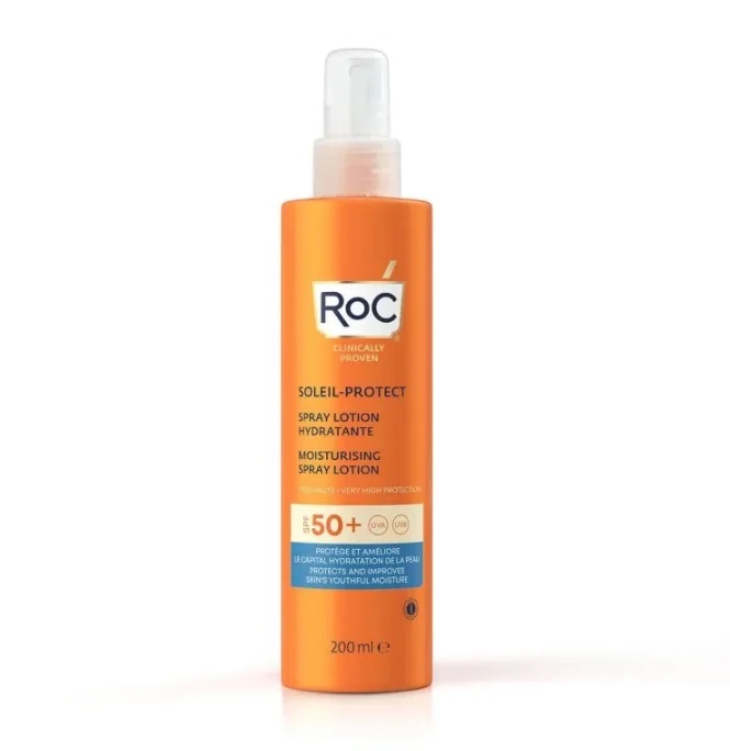 ROC RoC Soleil body zonnebrandspray SPF 50+ hydraterend 200 ml ideaal voor de droge huid