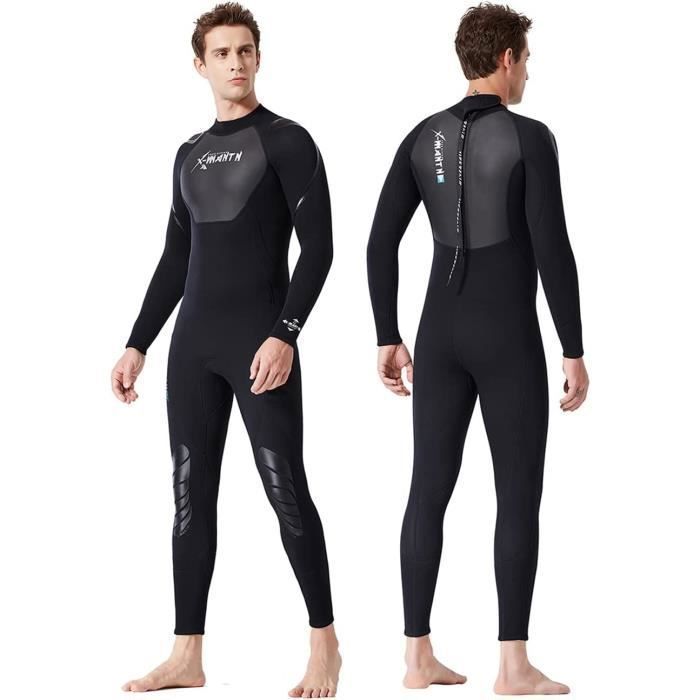 Traje de neopreno de manga larga de 3 mm para hombre, ideal para surf, snorkel, natación y buceo - Talla XL