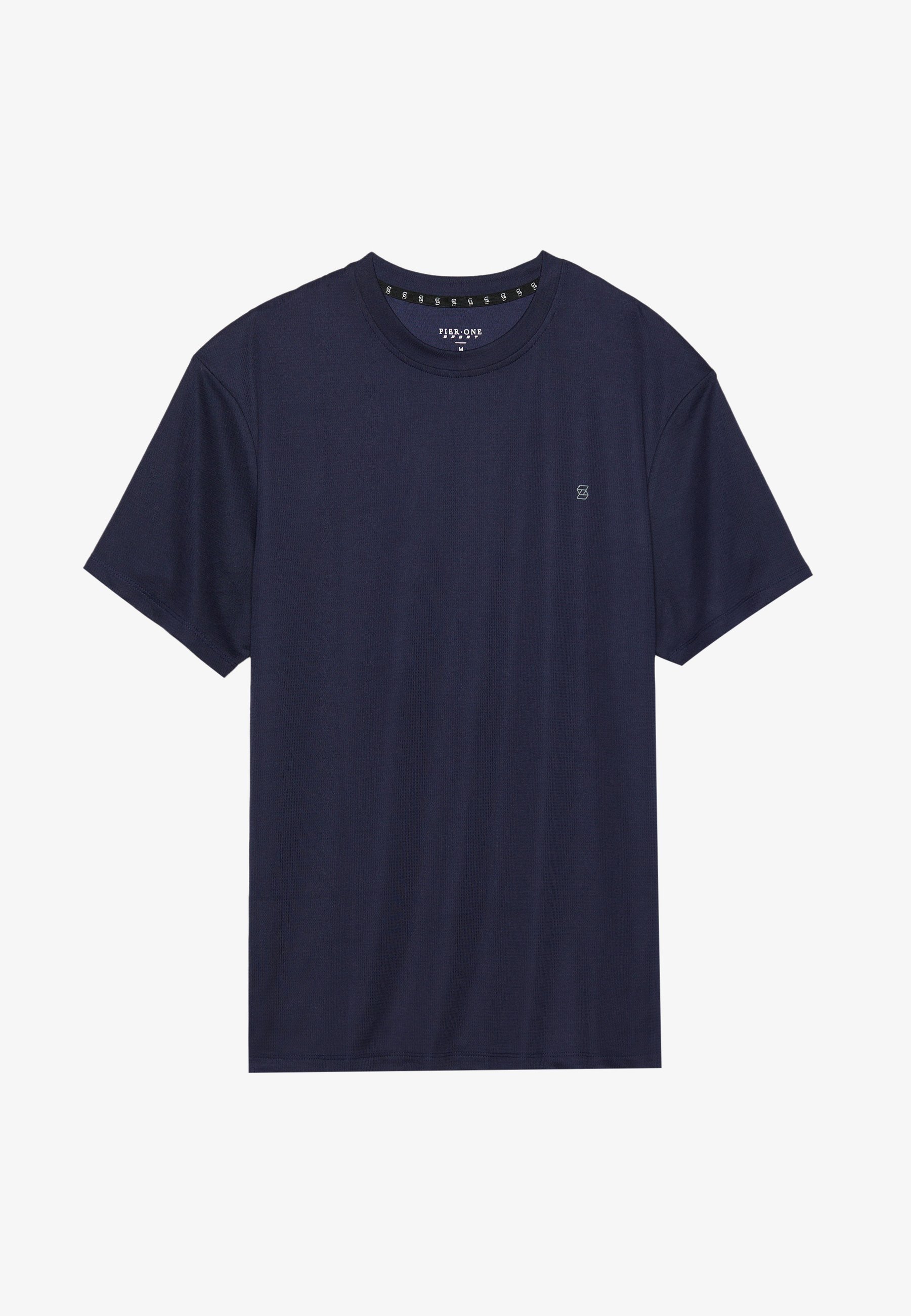 T-shirt Pier One Sport ESSENTIAL QUICK DRY MESH REGULAR FIT - T-shirt basic - blu scuro