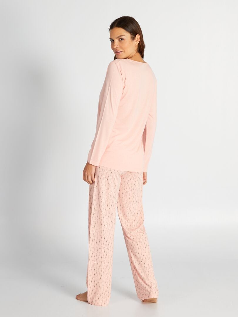 2-delige pyjamaset (t-shirt + broek) - ROZE