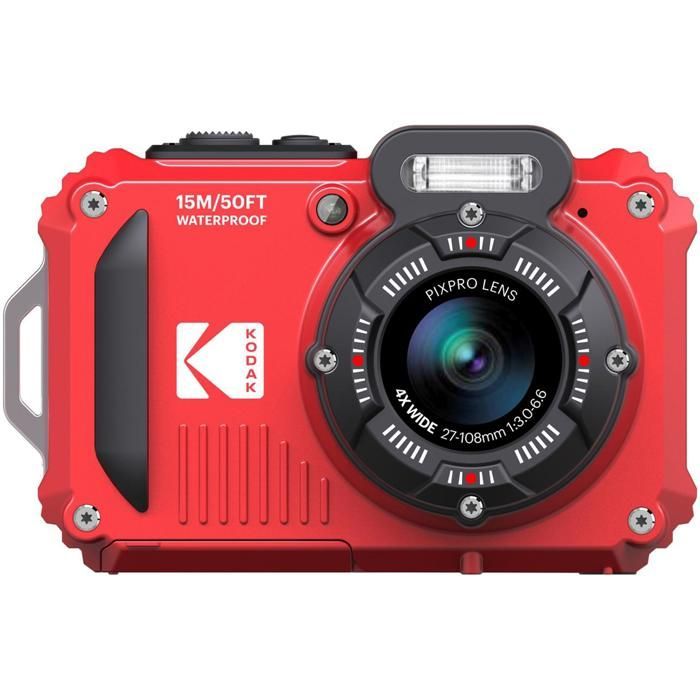 Câmera compacta à prova d'água Kodak Pixpro WPZ2, vermelha - 0819900014020