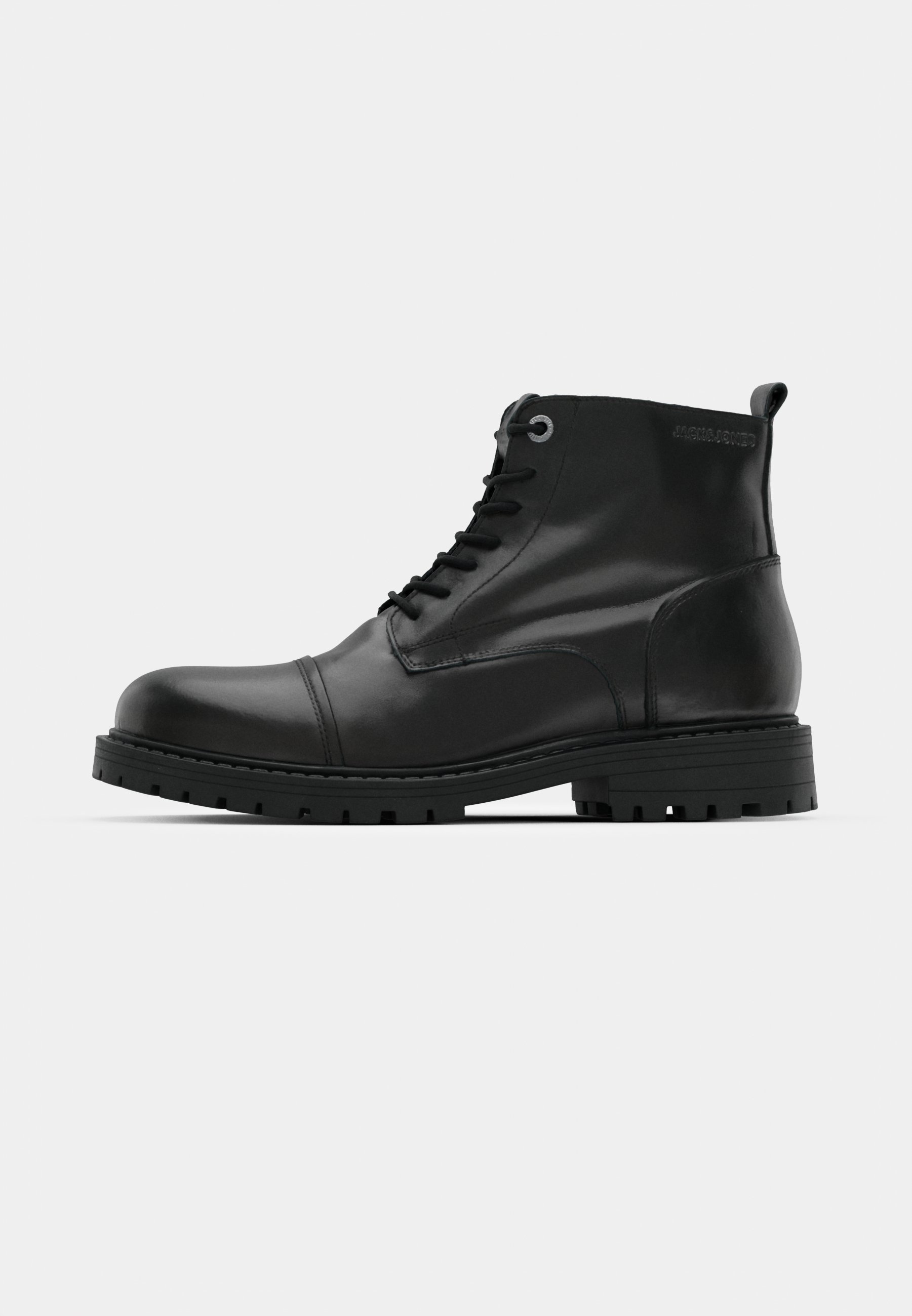 Jack & Jones JFWTREMOR BOOT - Enkellaarsjes met vetersluiting - antraciet
