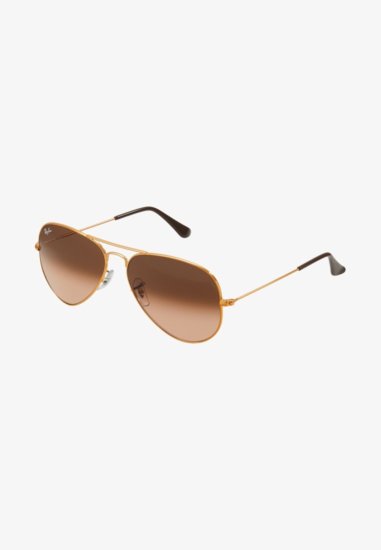Ray-Ban Aviator Large Unisex-Sonnenbrille – Bronze/Kupferrosa Farbverlauf Braun