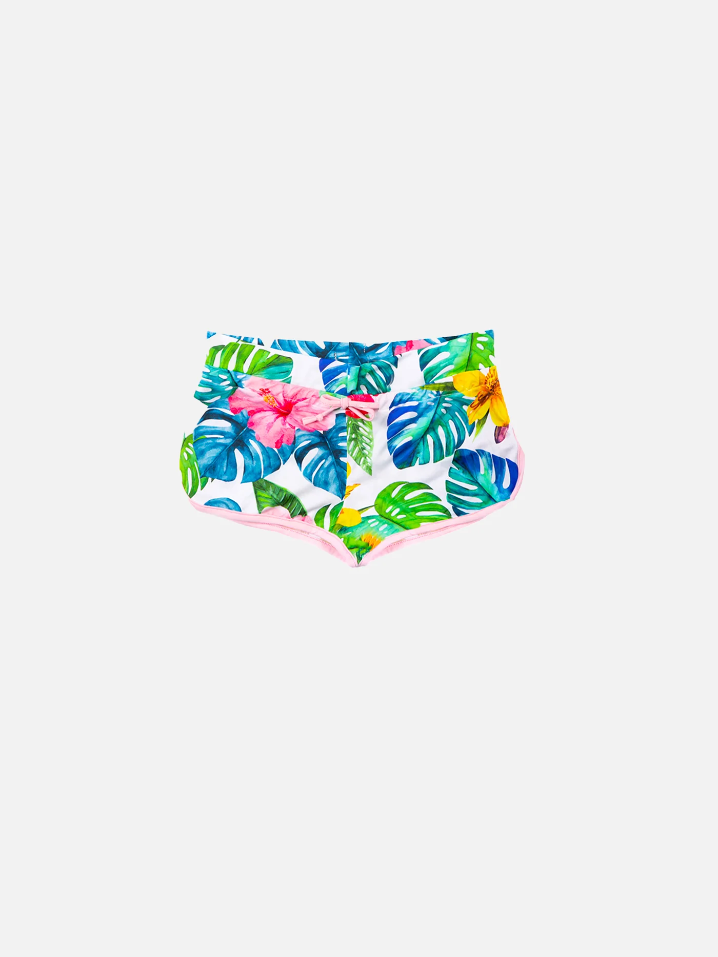 Baby strandshorts met veelkleurige bloemenprint