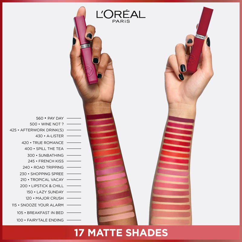 L'Oréal Paris Infaillible Matte Resistance matte vochtinbrengende lippenstift