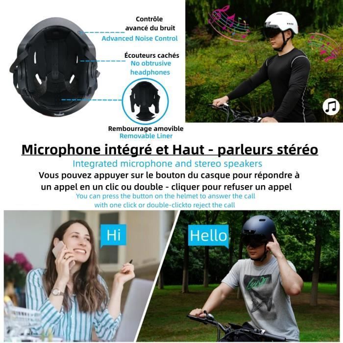 Älykäs Bluetooth-puhelykypärä, jossa on integroitu HD-ajotallenninkamera, irrotettava visiiri ja takavilkku.