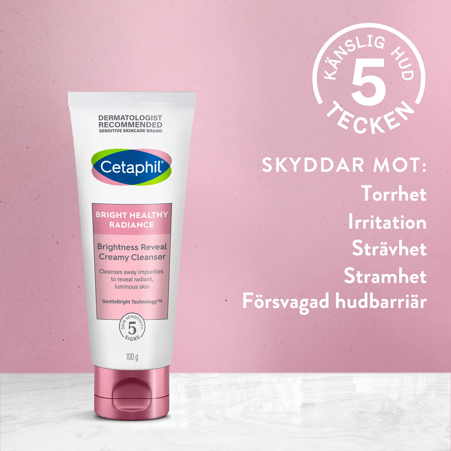 Bright Healthy Radiance Brightness Reveal Creamy Cleanser 100 ml - Cetaphil