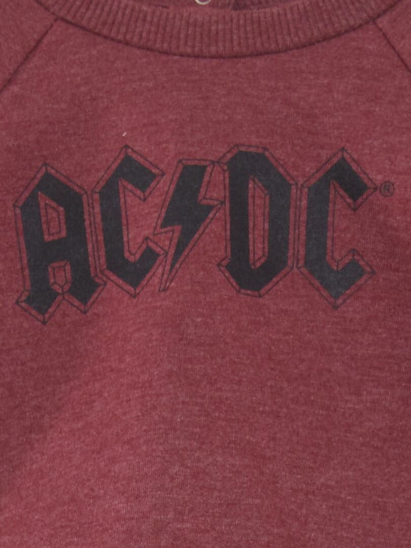 AC/DC fleece sweatshirt - rood
