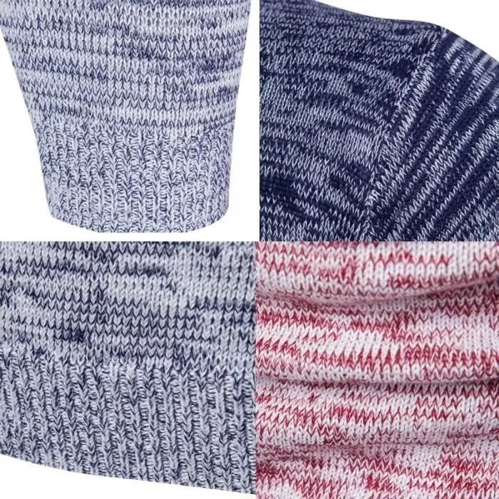Jersey de cuello redondo para hombre - FONDUPIN - Invierno - Manga larga - Azul