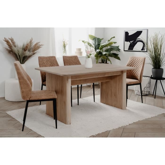 Uitschuifbare tafel - SAI - Rechthoekig - 10 personen - 160/200 x 75 x 90 cm - Jackson Hickory