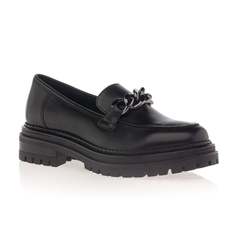 Zapatos de mujer negros con cordones / Zapatos Derby