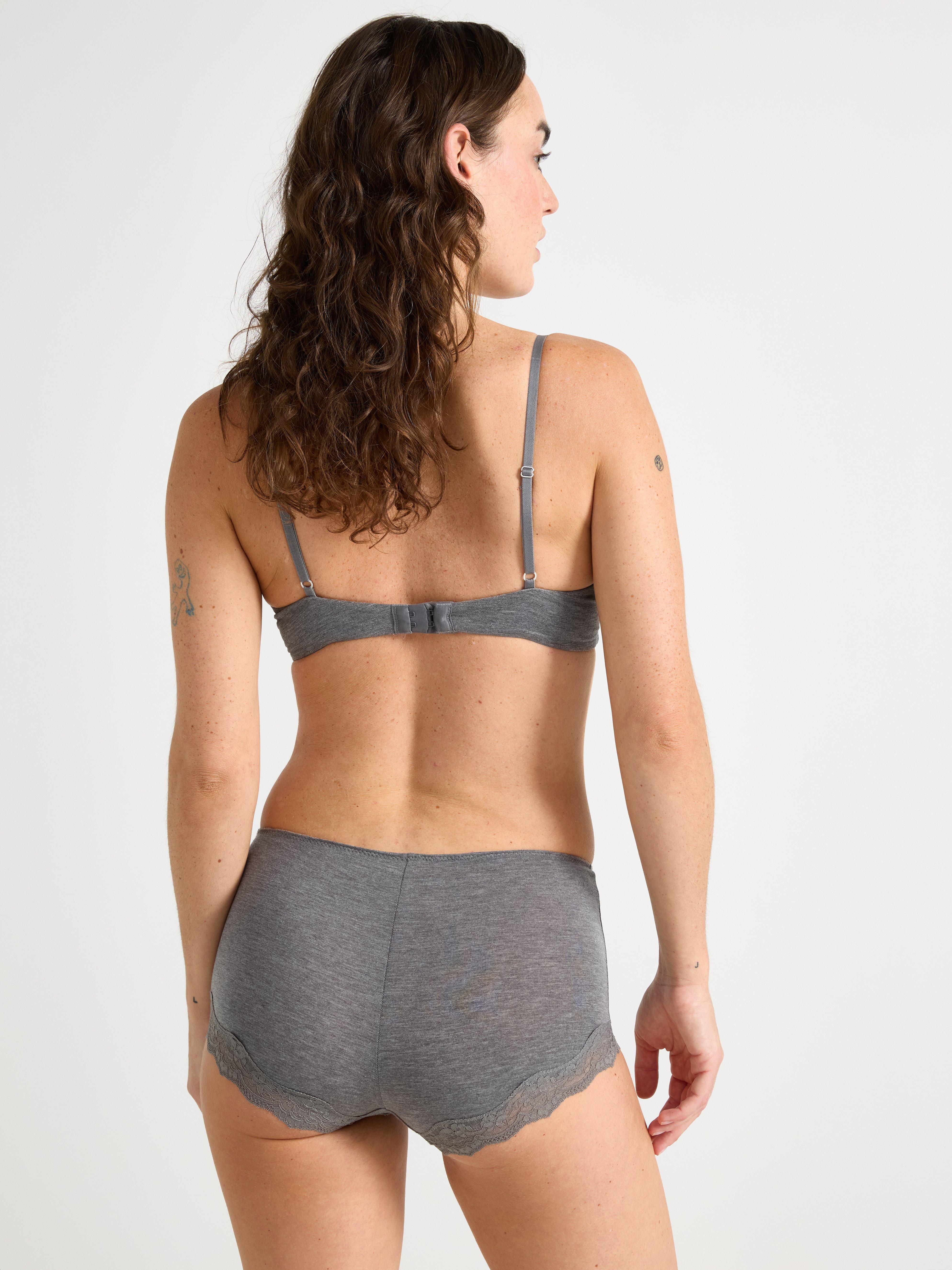 Boxerky regular waist šedé melírované
