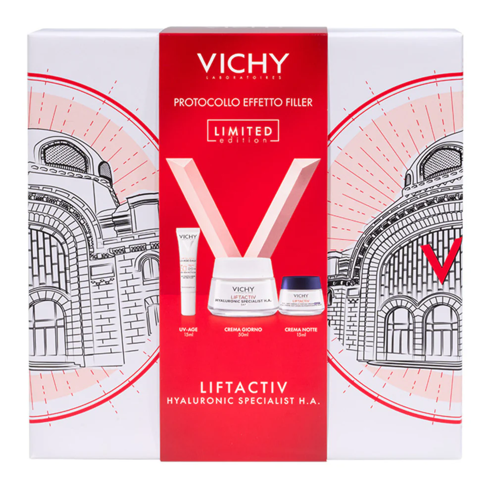 Liftactiv Cofanetto Spa Protocollo Antirughe Liftactiv H.A. Crema PNM + UVAGE + Crema Notte - Cofanetto Antirughe, Crema viso giorno antirughe
