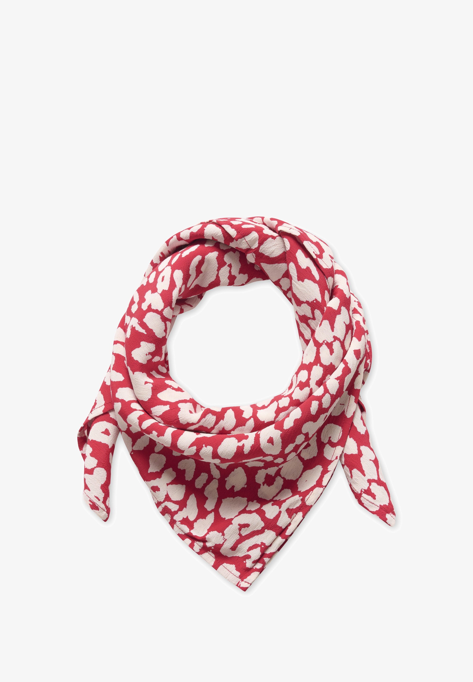 Saint Tropez XANIA - Foulard - karmozijnrood luipaard