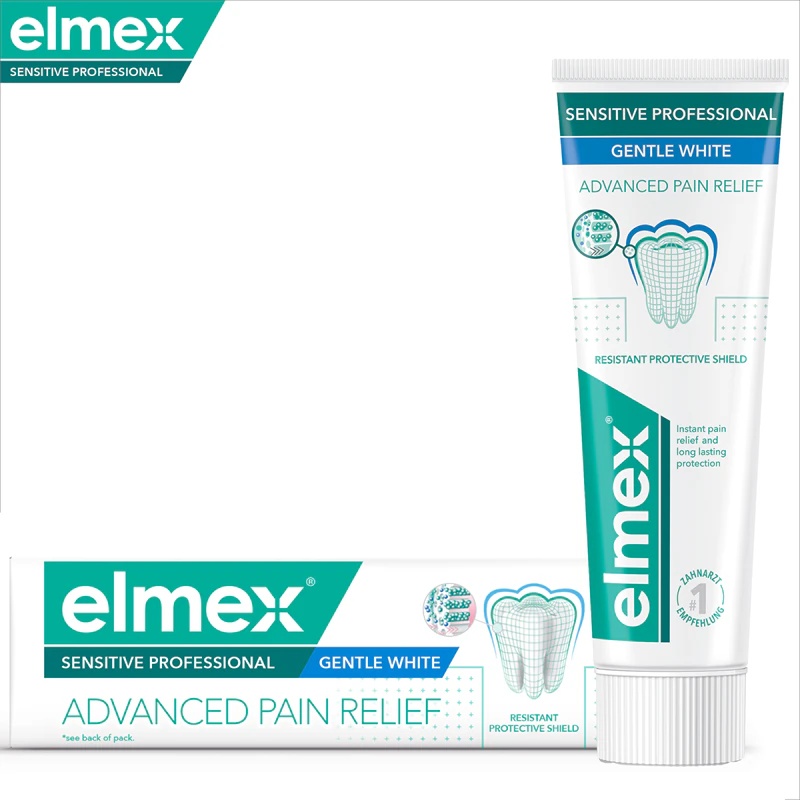 Elmex Sensitive Professional Gentle Whitening medicīniskā ierīce balinoša zobu pasta jutīgiem zobiem