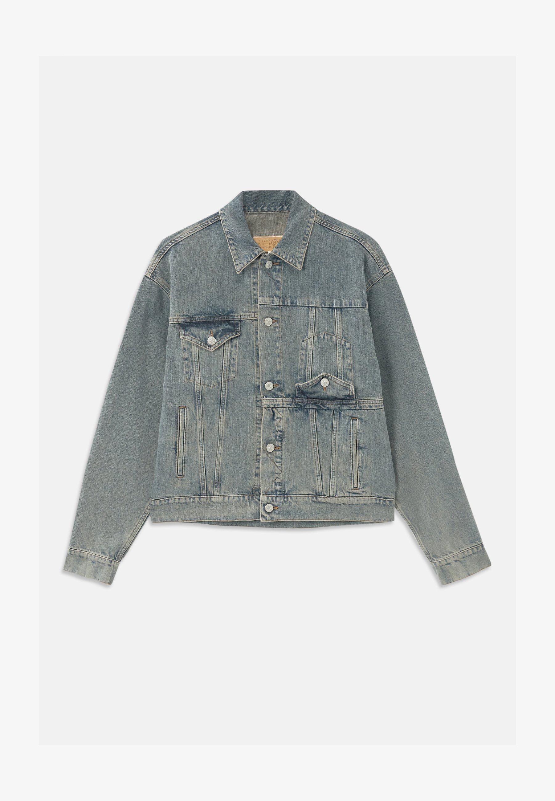 MM6 Maison Margiela denimjack - lichtgrijs