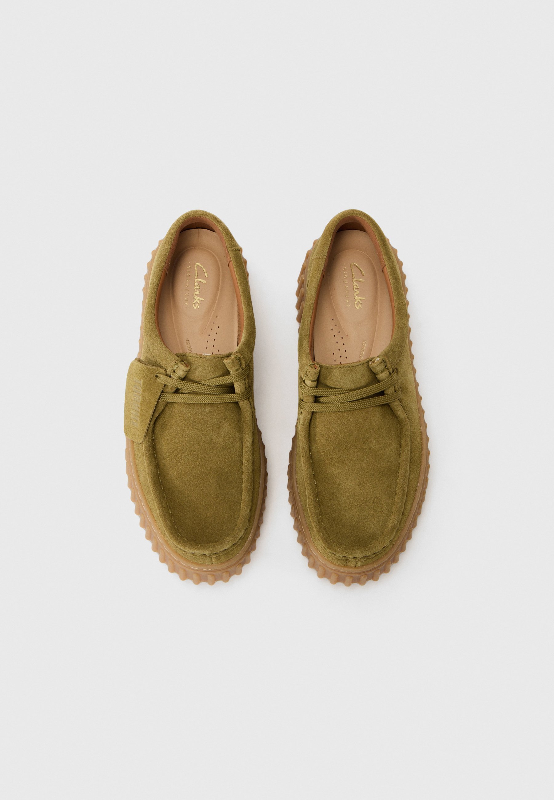 Clarks TORHILL BEE - Casual veterschoenen - olijfgroen