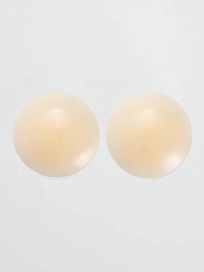 Herbruikbare siliconen tepelhoesjes - beige
