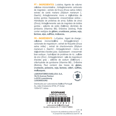 Ecophane kosttilskudd for androgenetisk alopecia, Ecophane 180 tabletter.