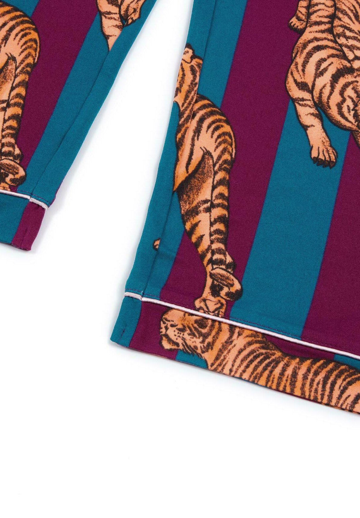 Completo pigiama Chelsea Peers TIGER STRIPE - bordeaux