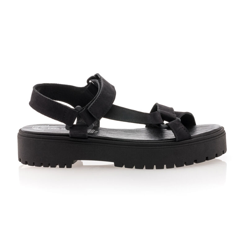 Sandalias negras para mujer / Zapatos de punta abierta