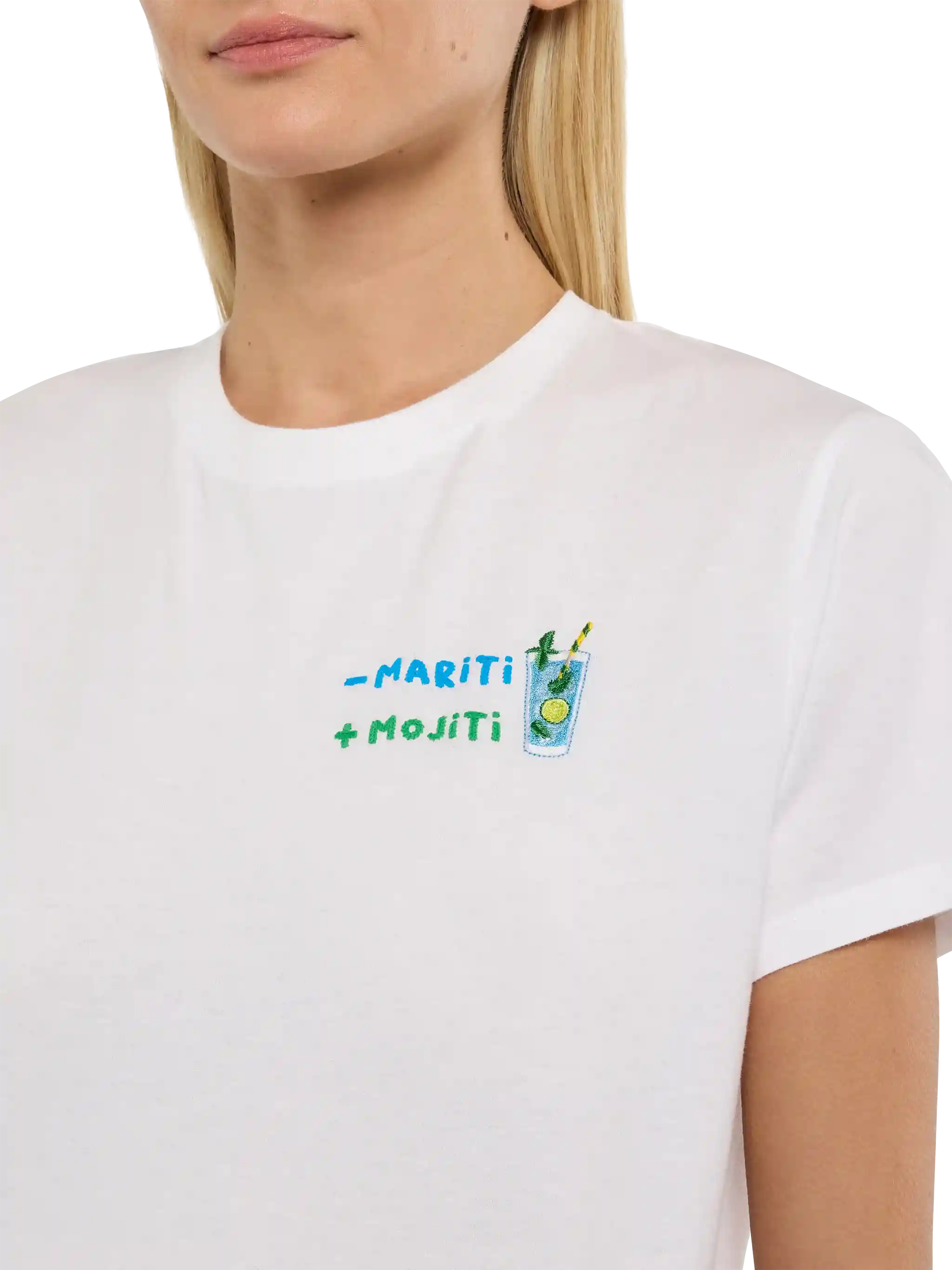 Emilie katoenen T-shirt met borduurwerk - Mariti + Mojiti