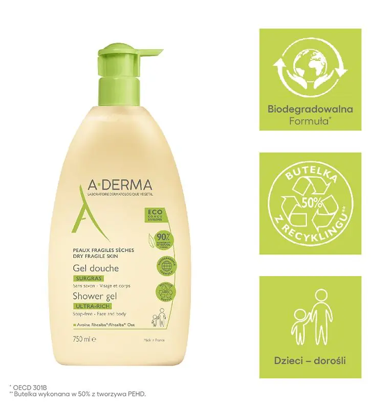A-Derma Surgas Żel pod prysznic
