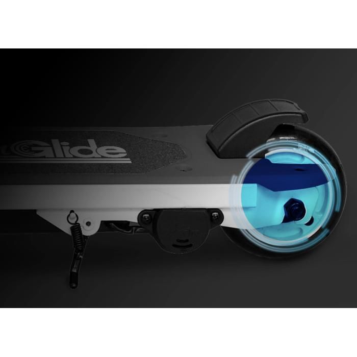UrbanGlide Ride 55 Blue LED Electric Scooter for Kids – 30W, 10 km/h, 12V 5Ah Battery, 40 min Battery Life, Ages 3-8