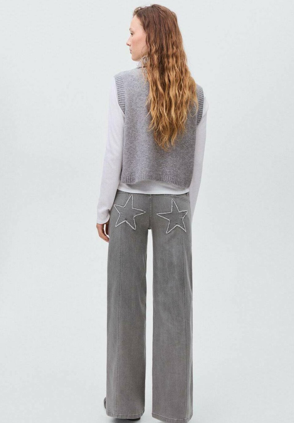 Mango Kids TEEN - Uitlopende jeans - grijze denim