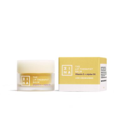 3INA Baume à lèvres The Lip Therapist Baume à lèvres ultra-hydratant et masque à lèvres 2 en 1 à la vitamine C