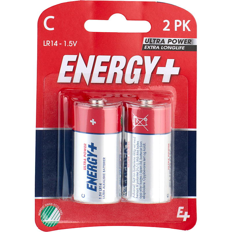 Energy Battery C 2er-Pack, extrem leistungsstark, Energy