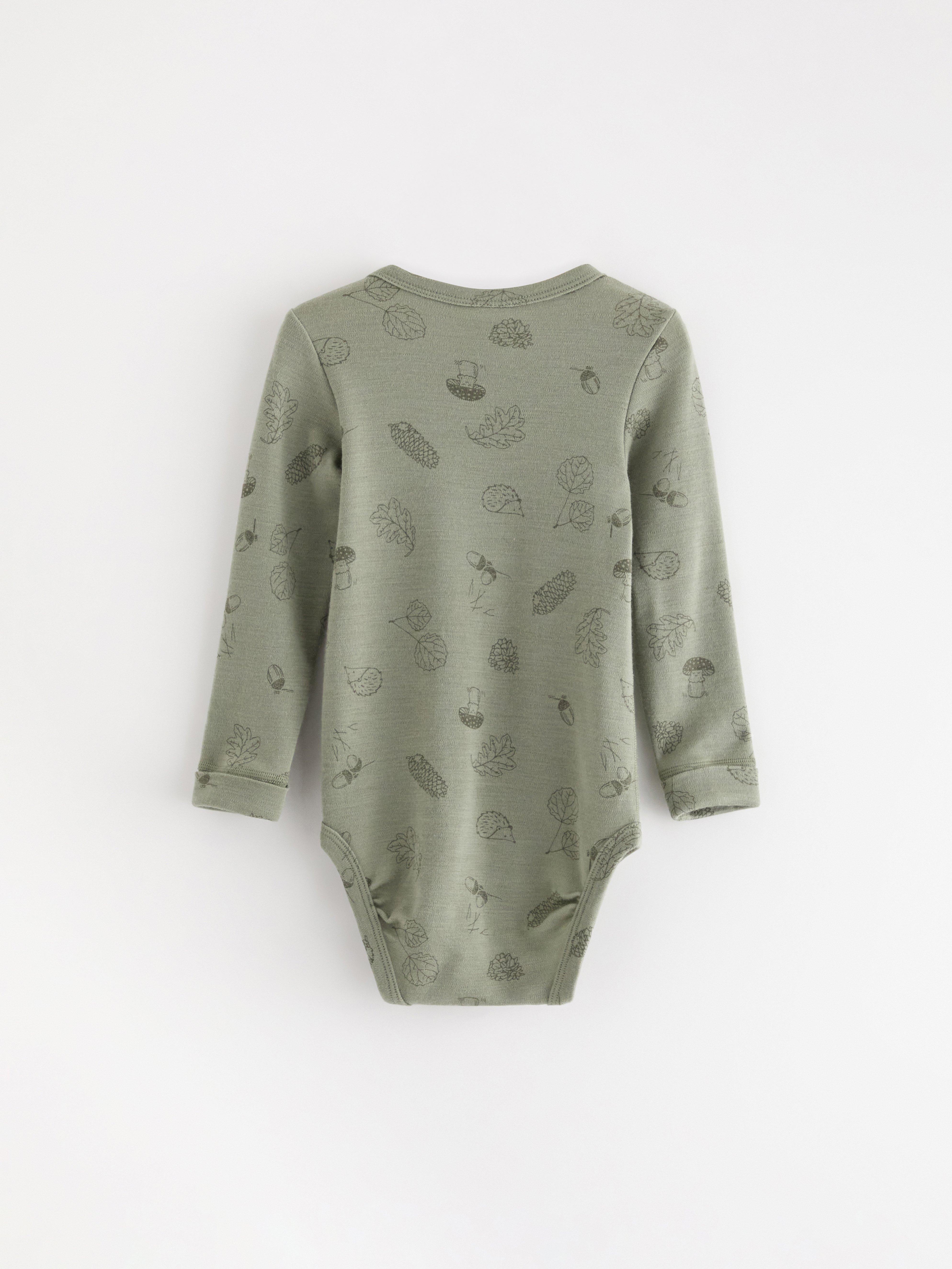 Body i merinoull Light Dusty Green