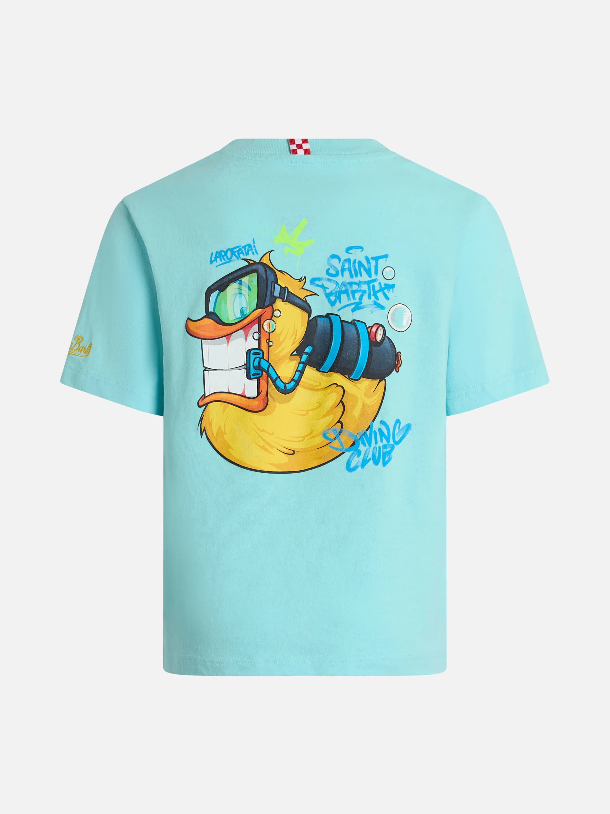 Baby T-shirt van katoen met Cryptopuppets briefpapierprint | EDIZ