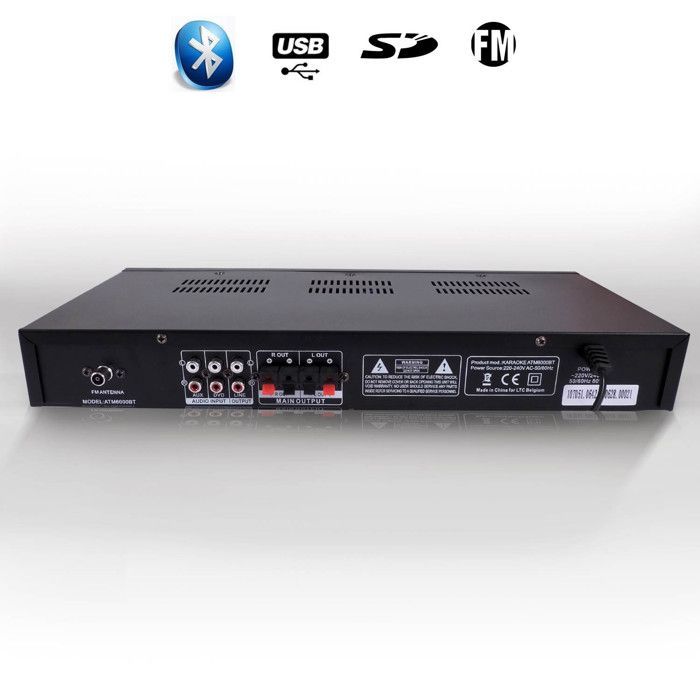 HiFi-/Heimkino-Paket L766-WA: 2 x 50-W-ATM6000BT-Verstärker + 32-GB-USB-Stick