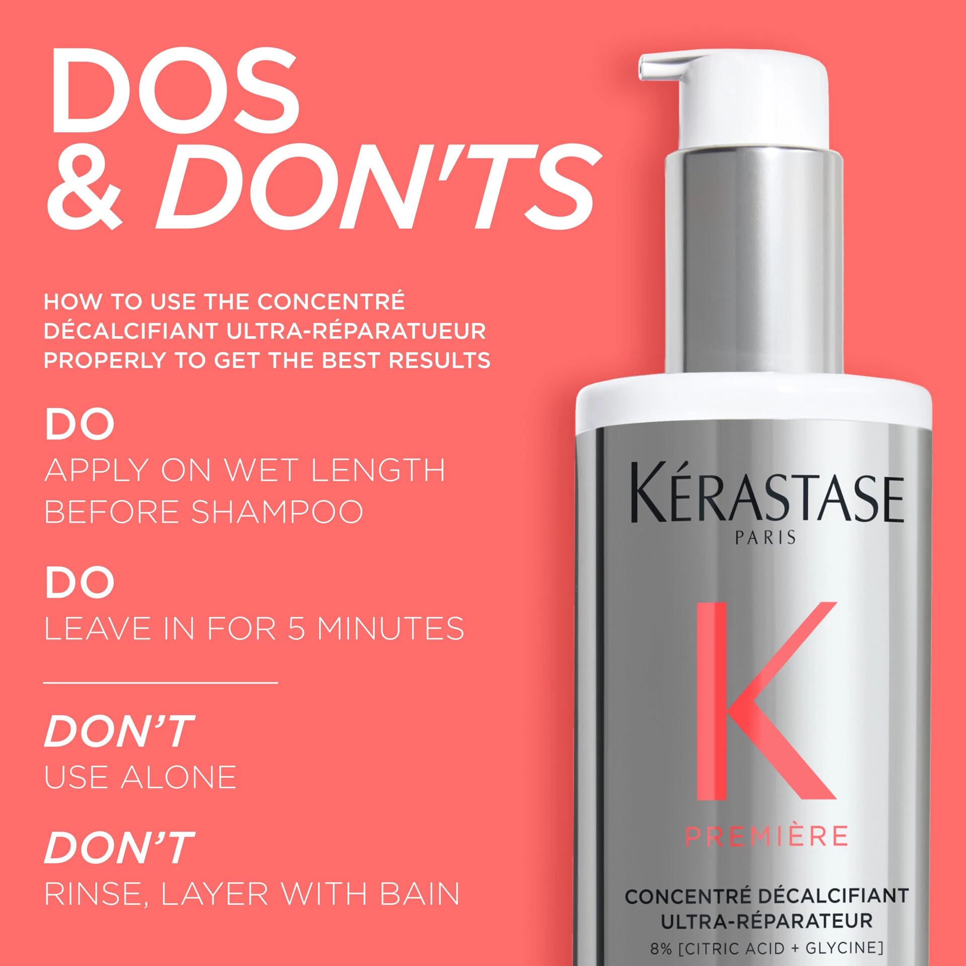 Kérastase Ultra-Repairing tretman prije šamponiranja koncentrat za dehidrataciju kalcija 250 ml